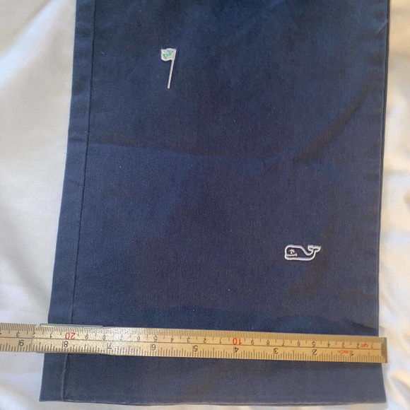 Vineyard Vines Pants Mens 35X32 Blue Slim Fit Breaker Ski Embroidered Chino NWT - Picture 10 of 16
